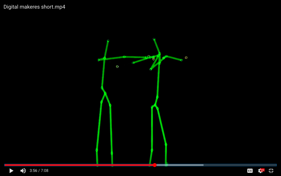 Dancers Experimenting with Kinect Virtual Reality, Kinect